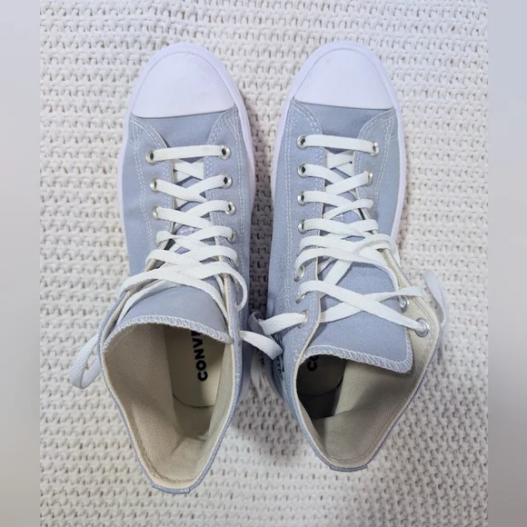 Converse All Star Move High Top Sneaker In Lilac Pewter Blue Size 10 Women's - Picture 2 of 4